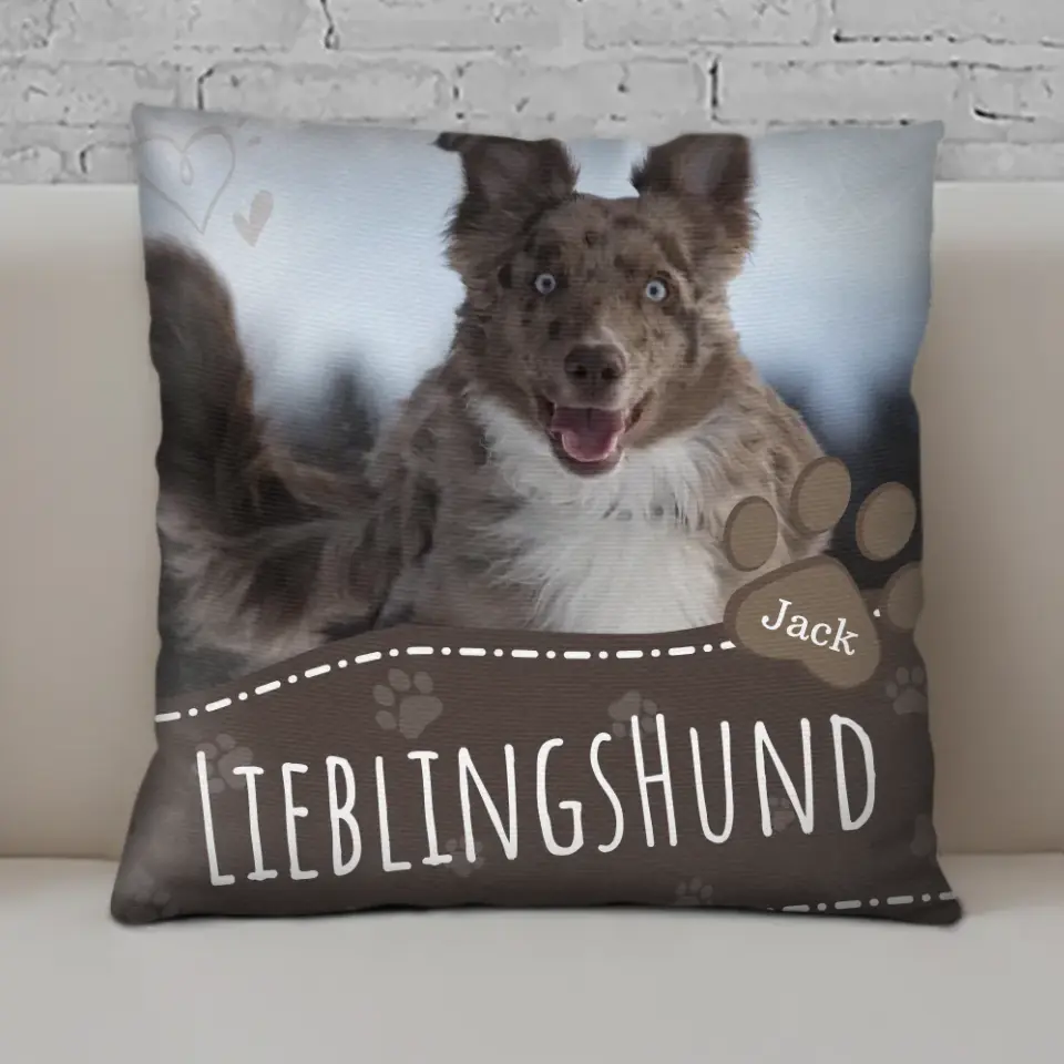 Fotokissen - Lieblingshund - Personalisierbares Fotokissen