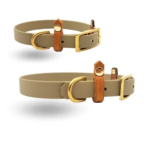 B-Ware Halsband BioThane Beige 34-42cm