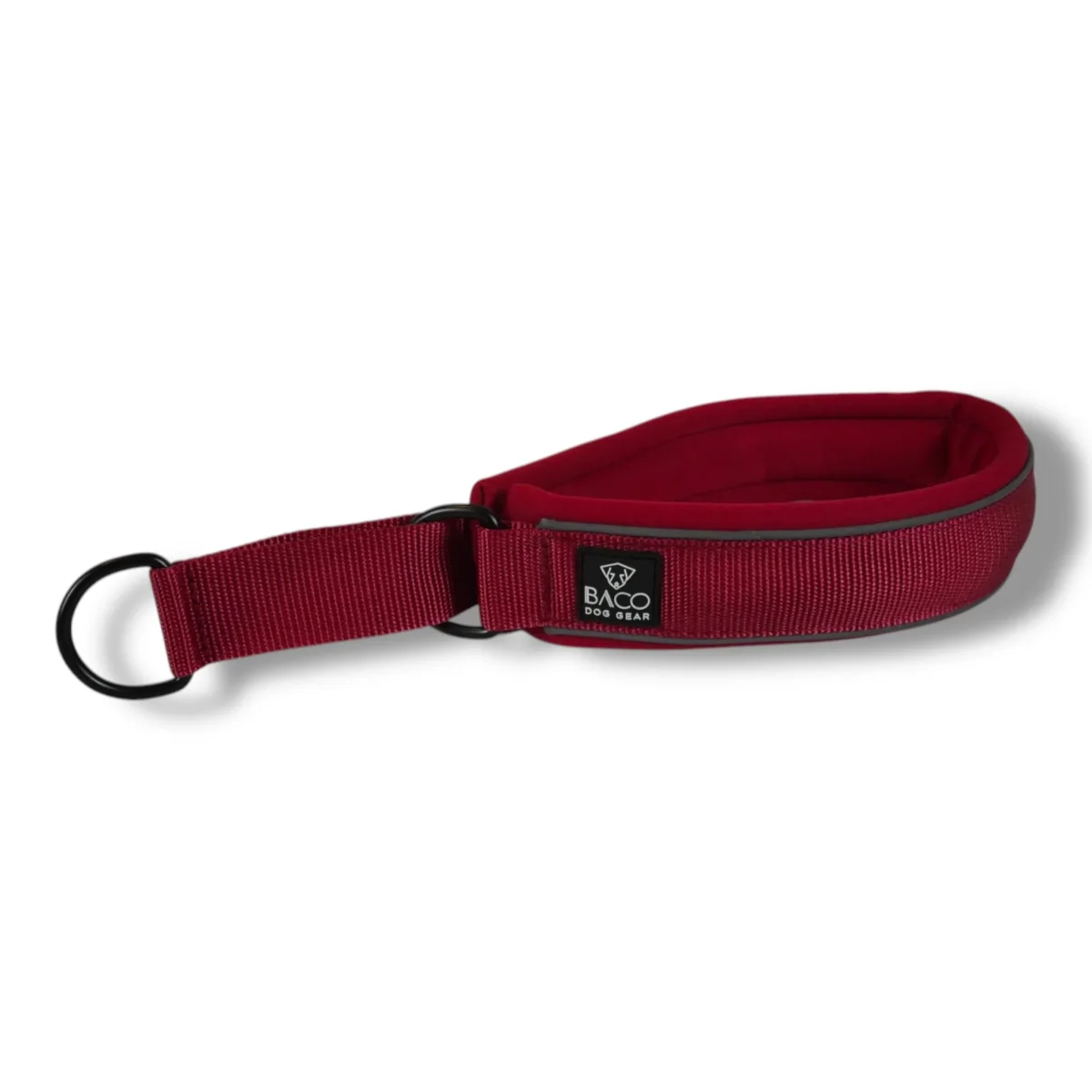 Hundehalsband BACO Zugstop Bordeaux Rot – Bild 4