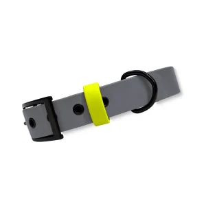 Halsband Biothane Sports *Grau Neon-Gelb*