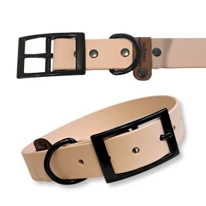 B-Ware Halsband Biothane Powder-Tan 36-46cm
