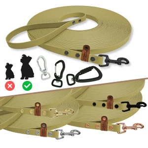 Standard Schleppleine | Khaki | optional mit fester Handschlaufe