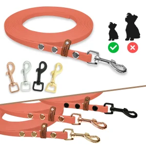 Schleppleine für kleine Hunde | Mit Super-Grip | Apricot